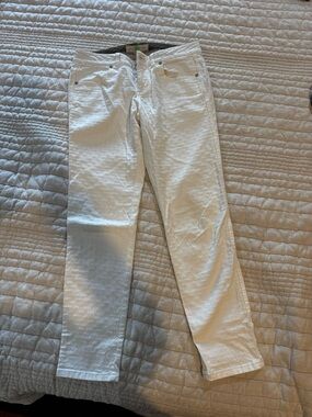 Stella McCartney Off-White Textured Slim Pants